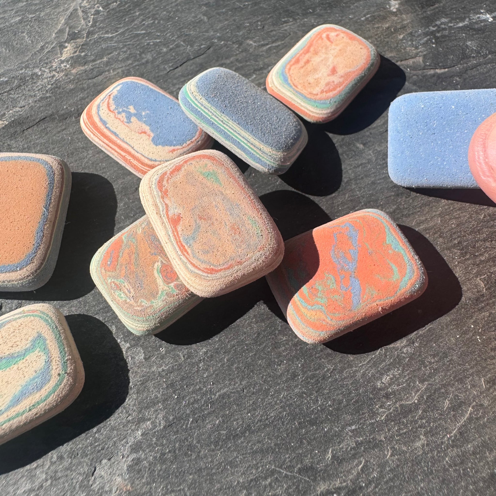 10 Pack Marbled Erasers by Le Typographe