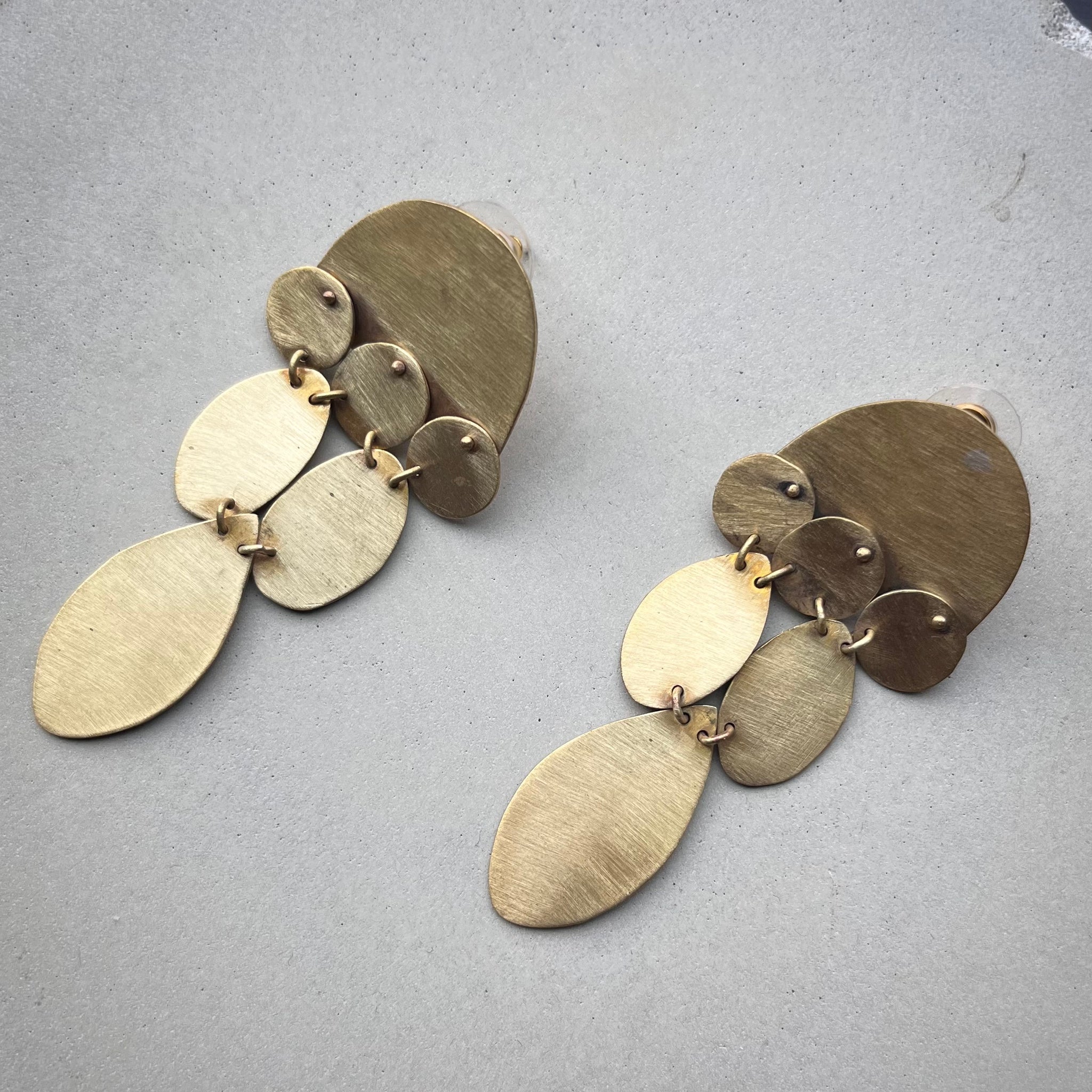 Brass Petals Earrings By Eric Silva