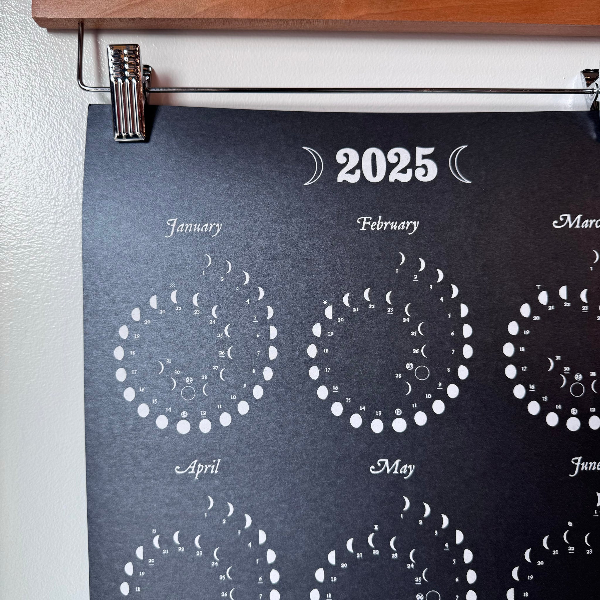 2025 Many Moons Calendar by Margins