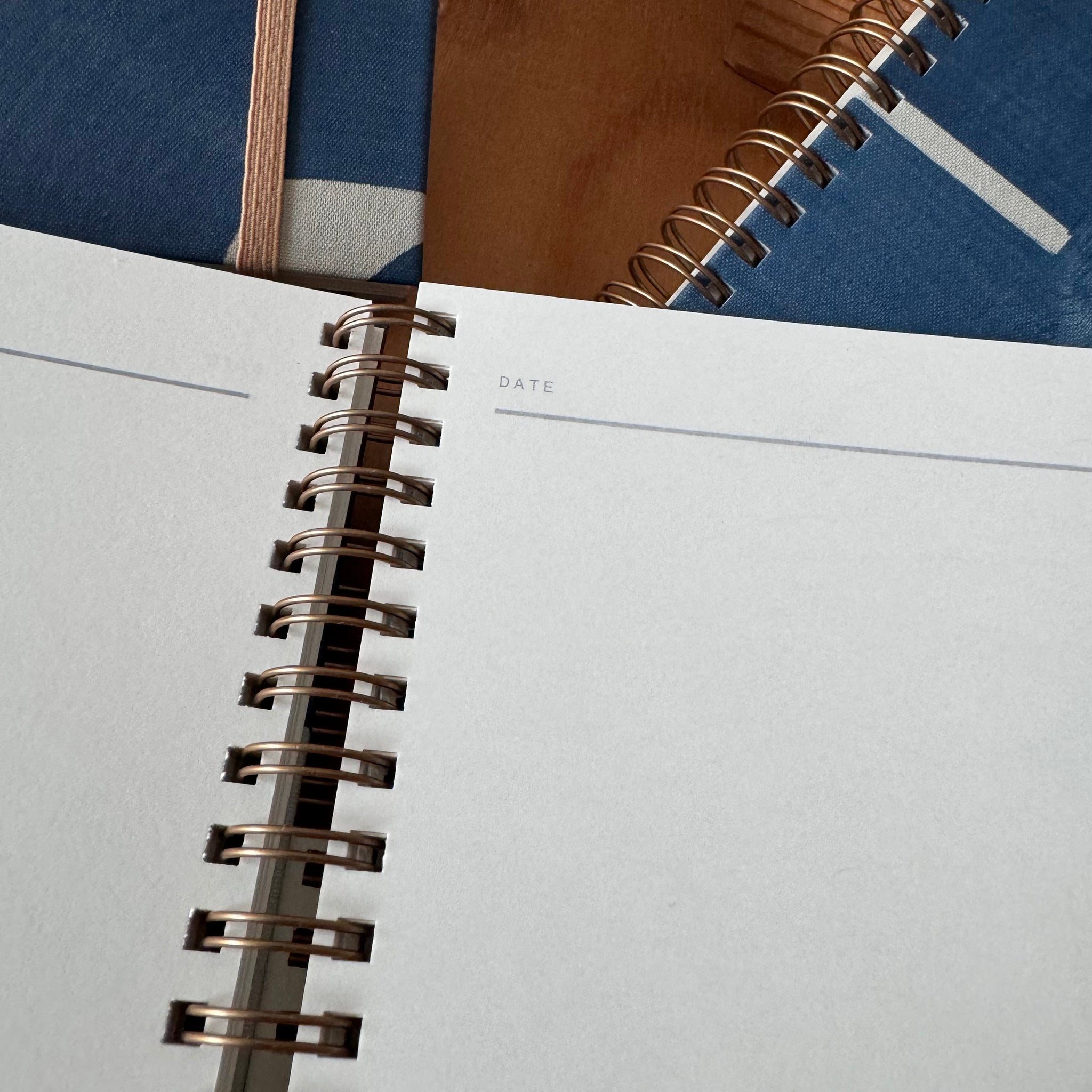 A5 Indigo Grid Notebook by Moglea