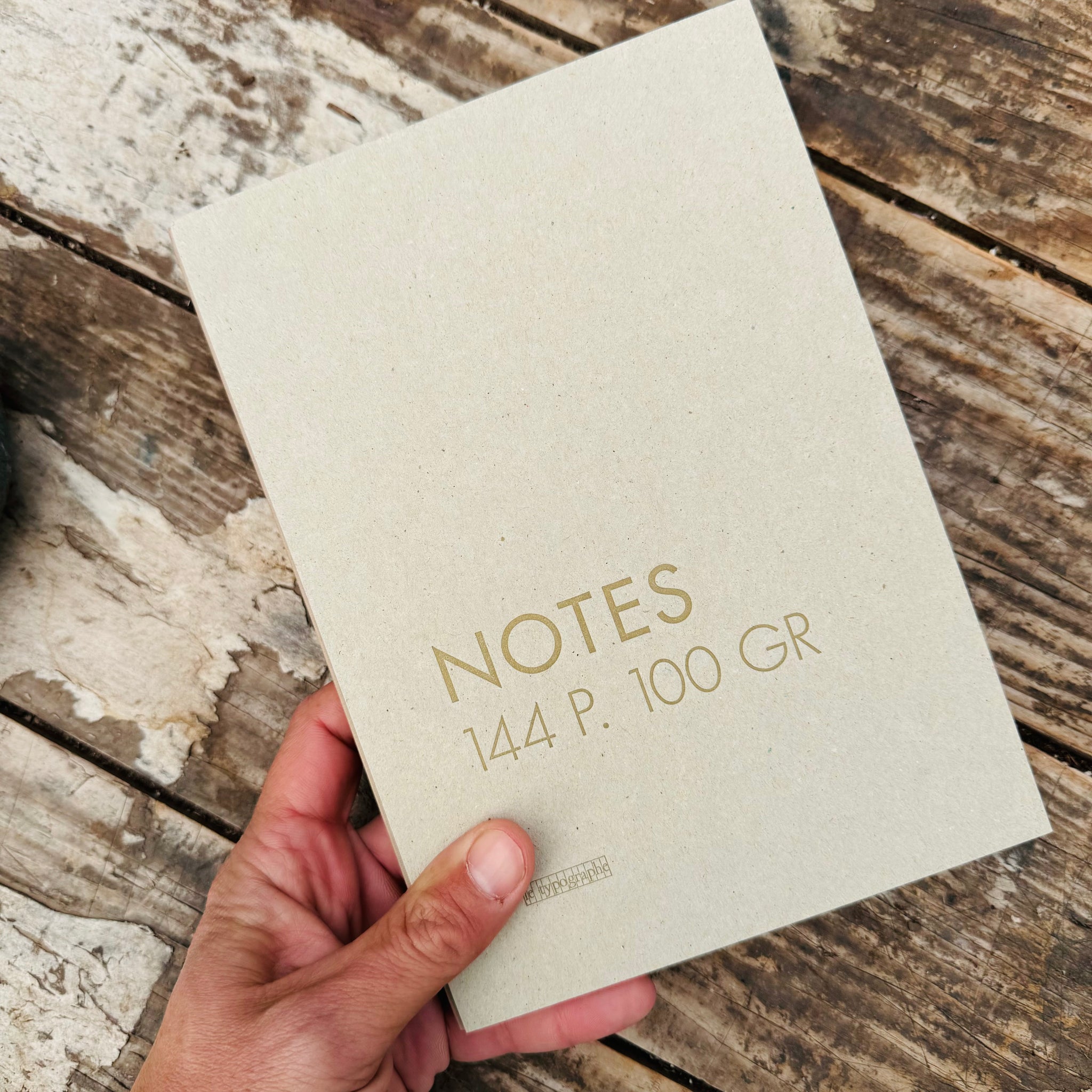 A5+ Hard Cover Notebook Blank Pages by Le Typographe