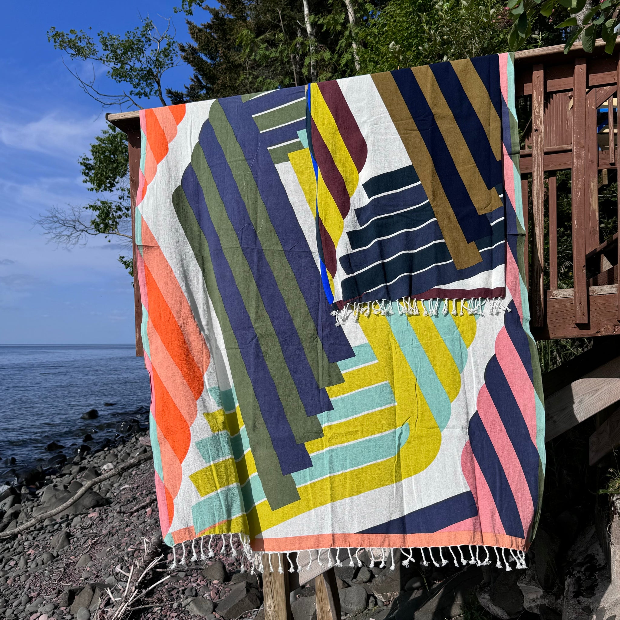 Alto Cotton Beach Towel by Mapoesie