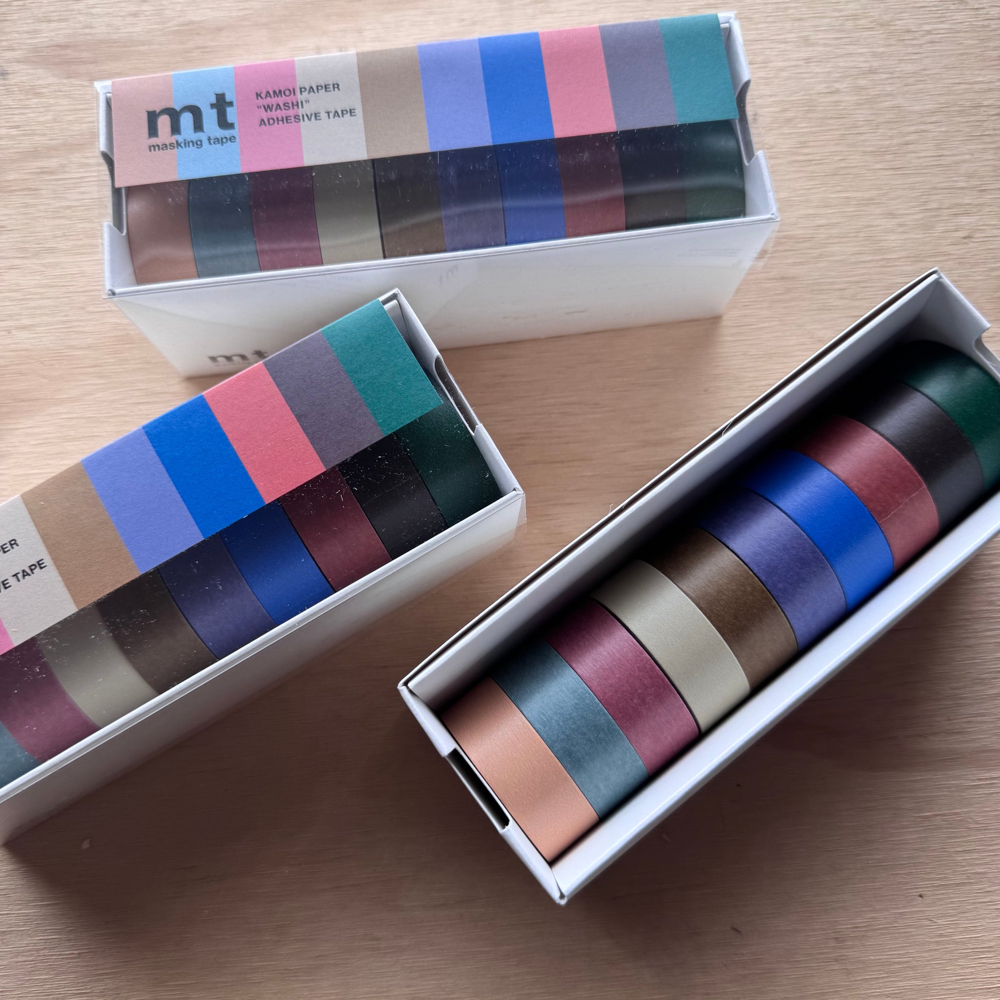 Boxed set of 10 Washi Tape Muted Range