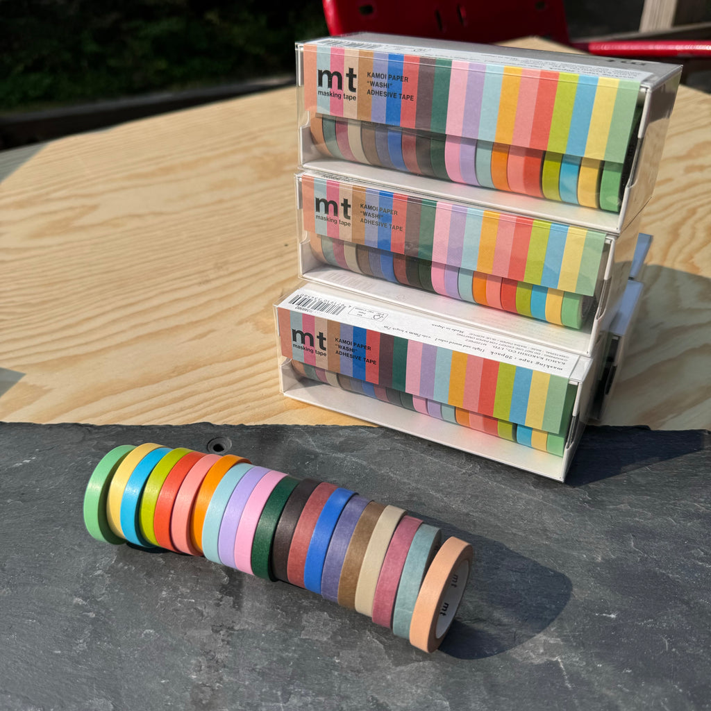 Boxed set of Washi Tape (20 Muted Colors)