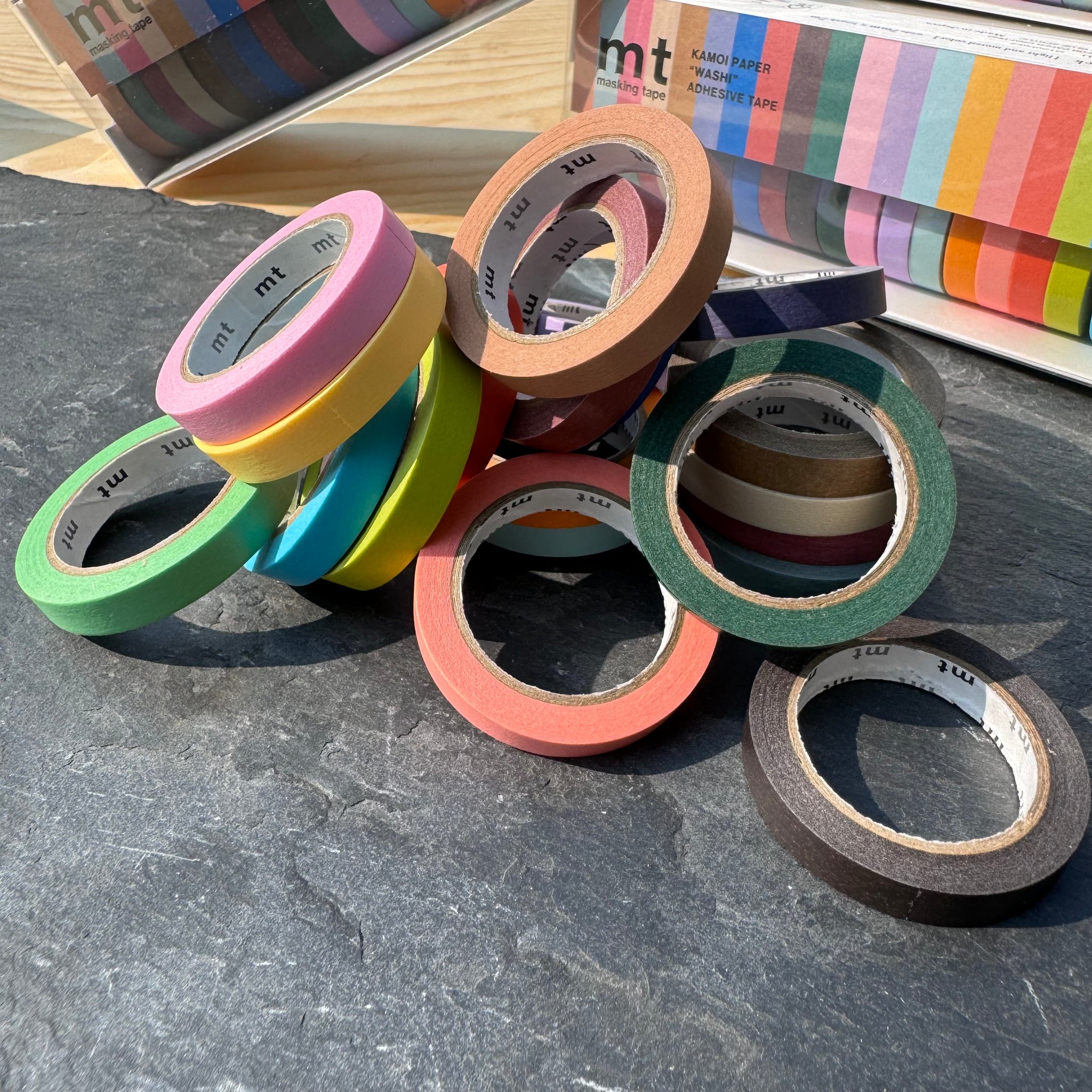 Boxed set of Washi Tape (20 Muted Colors)