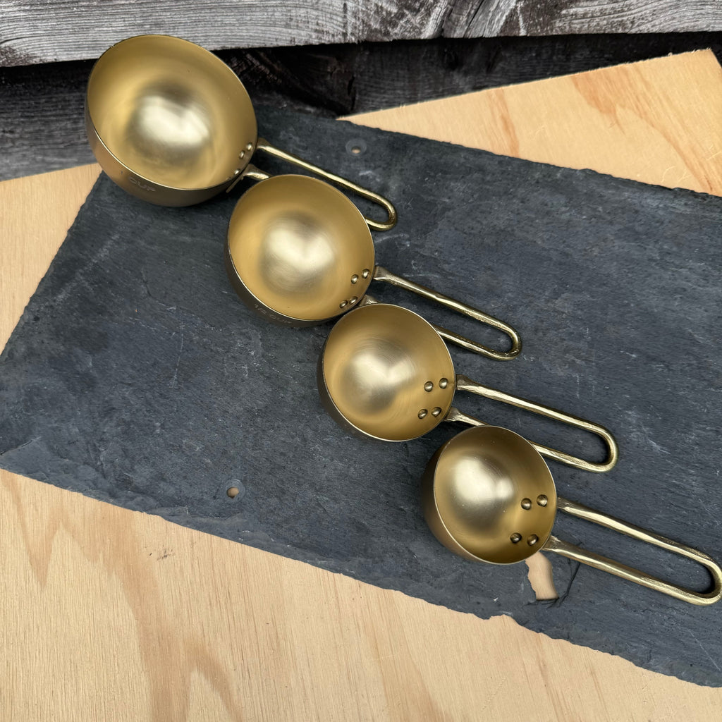 Brass Measuring Cups - Set of Four