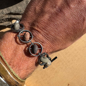 Circled Stones Bracelet by Lakestone Jewelry