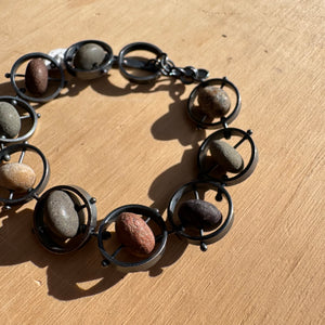 Circled Stones Bracelet by Lakestone Jewelry