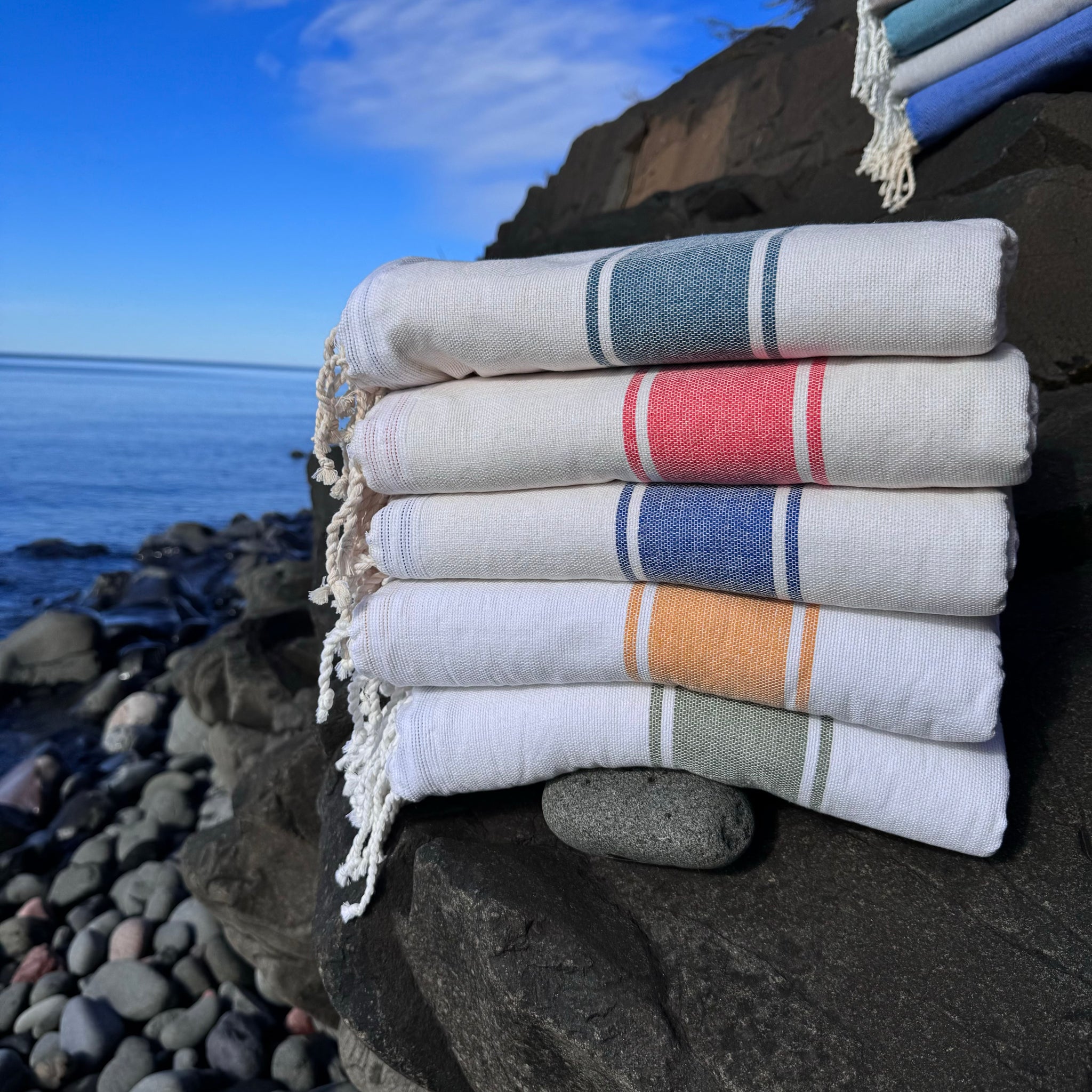 Cyclades Sauna, Beach or Bath Towel by Foutas