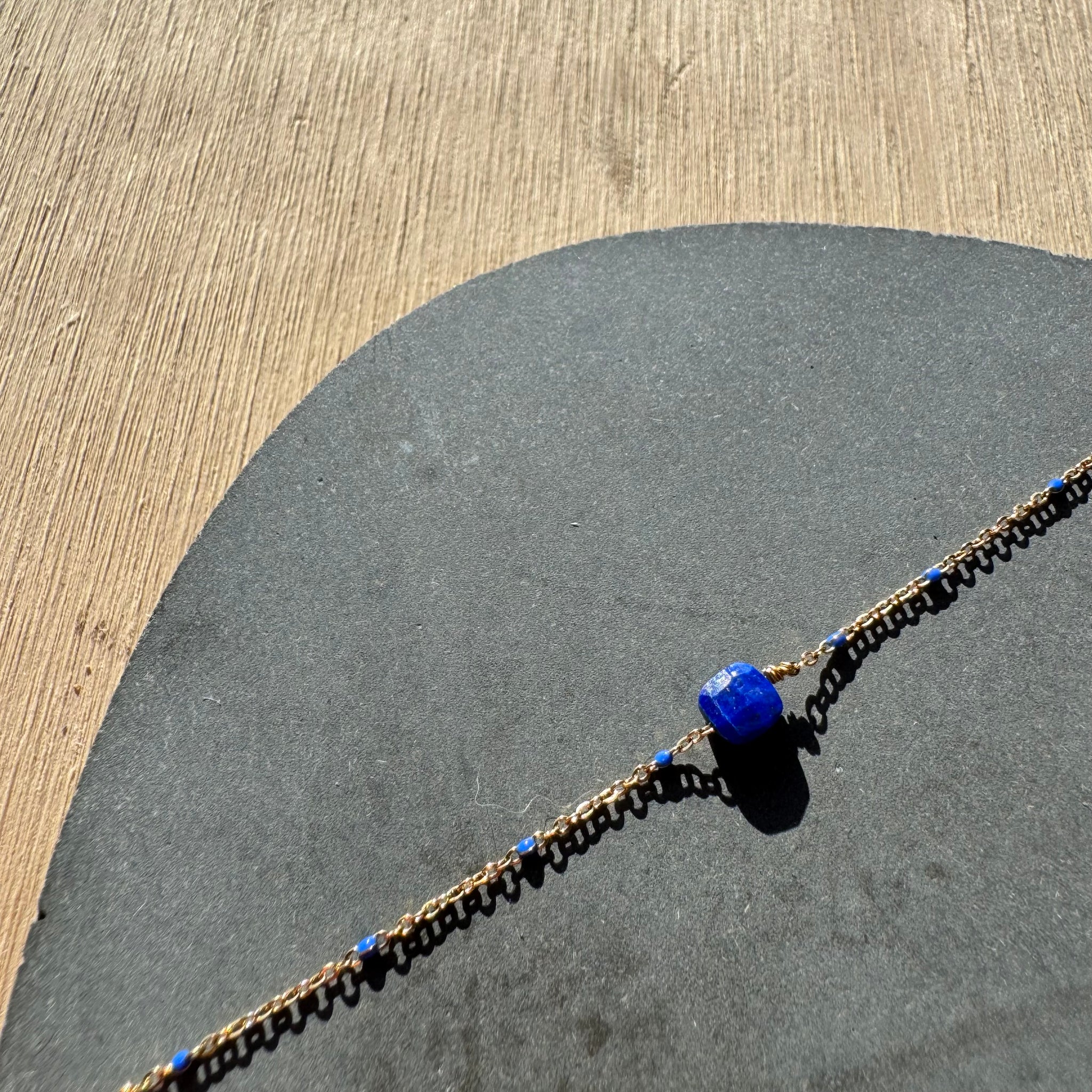 Delicate Enamel and Stone Bracelet by RDB