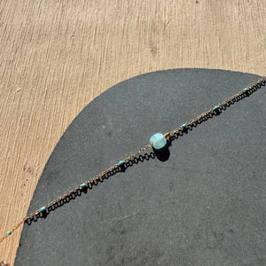 Delicate Enamel and Stone Bracelet by RDB