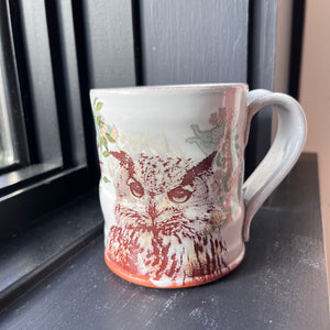 Decaled Owl Mug 18 by Justin Rothshank