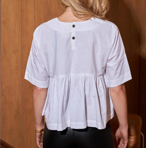 Boxy Ruffle Blouse by Mulxiply