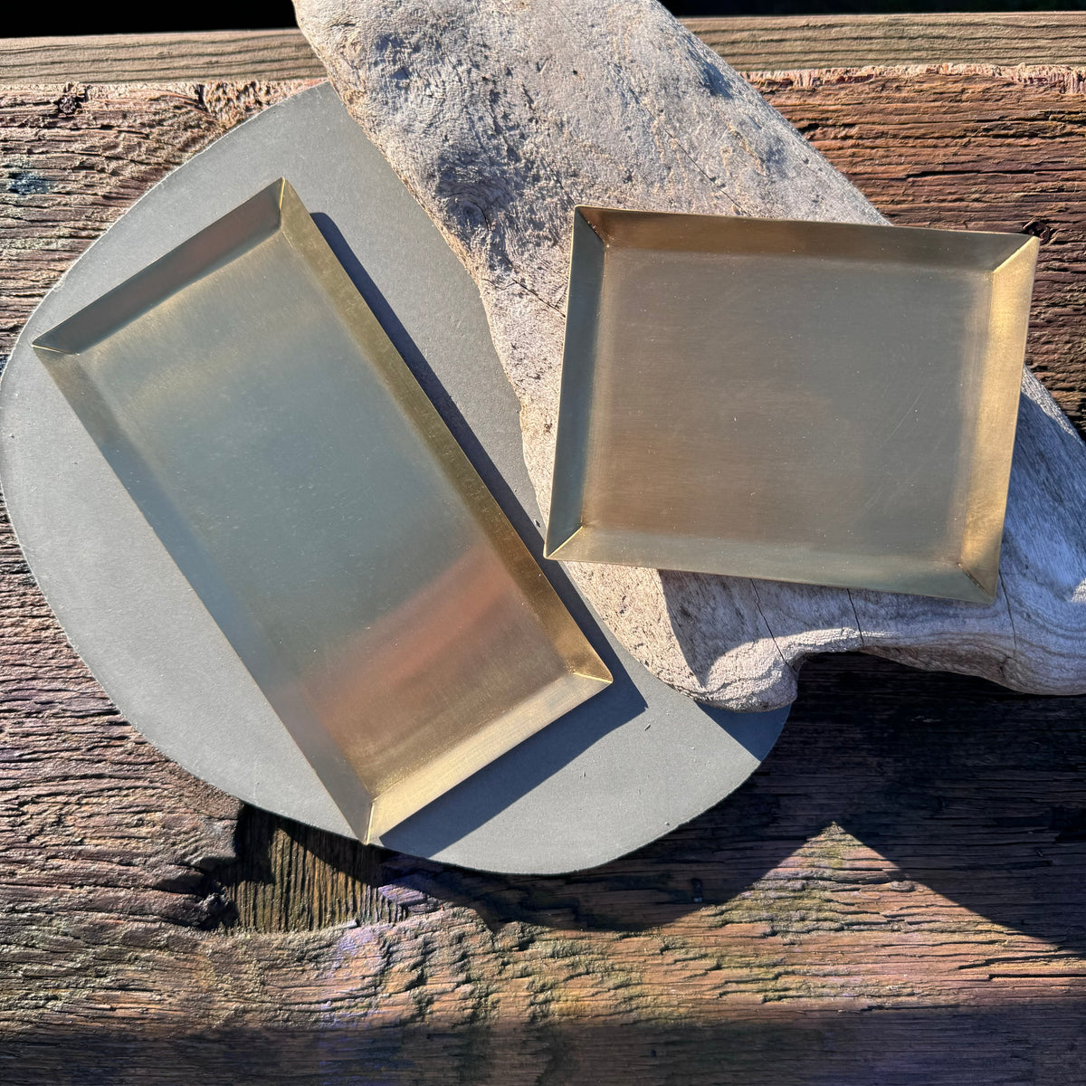 Hand-Forged Brass Plates from Fog Linen – Upstate MN