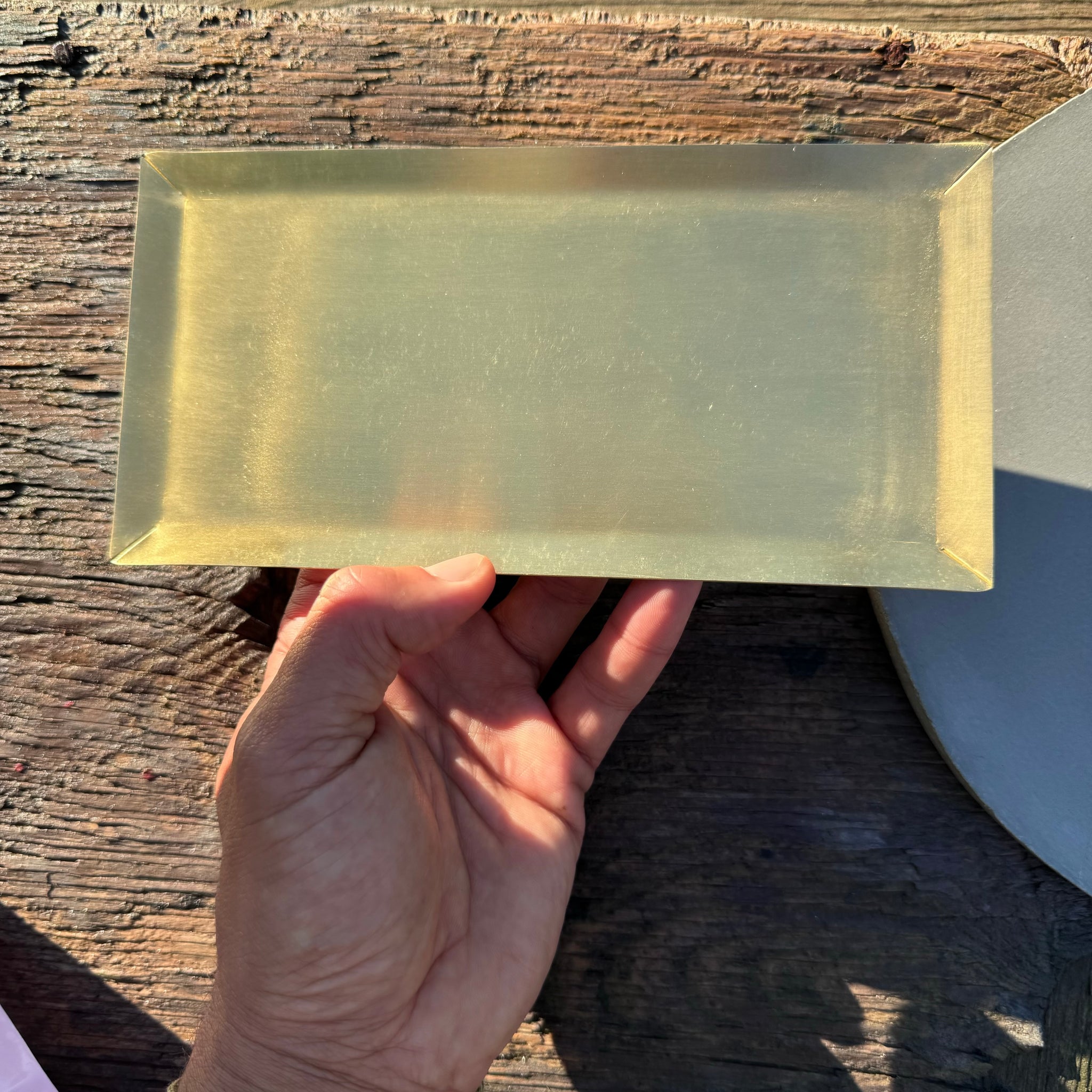 Hand-Forged Brass Plates from Fog Linen