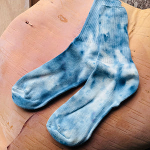 Hand Dyed Cotton Socks- Random Dyed by Scarfshop 1-4