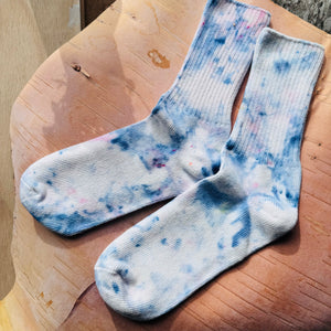 Hand Dyed Cotton Socks- Random Dyed by Scarfshop 1-4