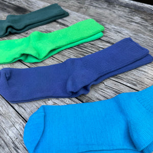 Hand Dyed Cotton Socks in New Tones by Scarfshop