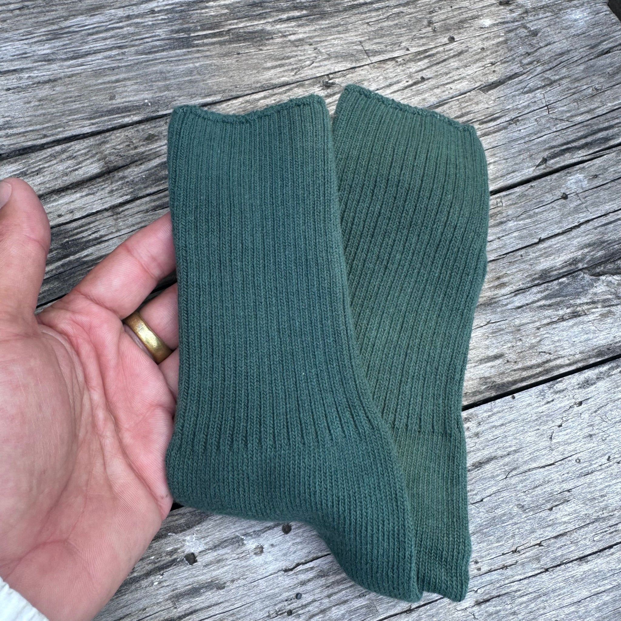 Hand Dyed Cotton Socks in New Tones by Scarfshop