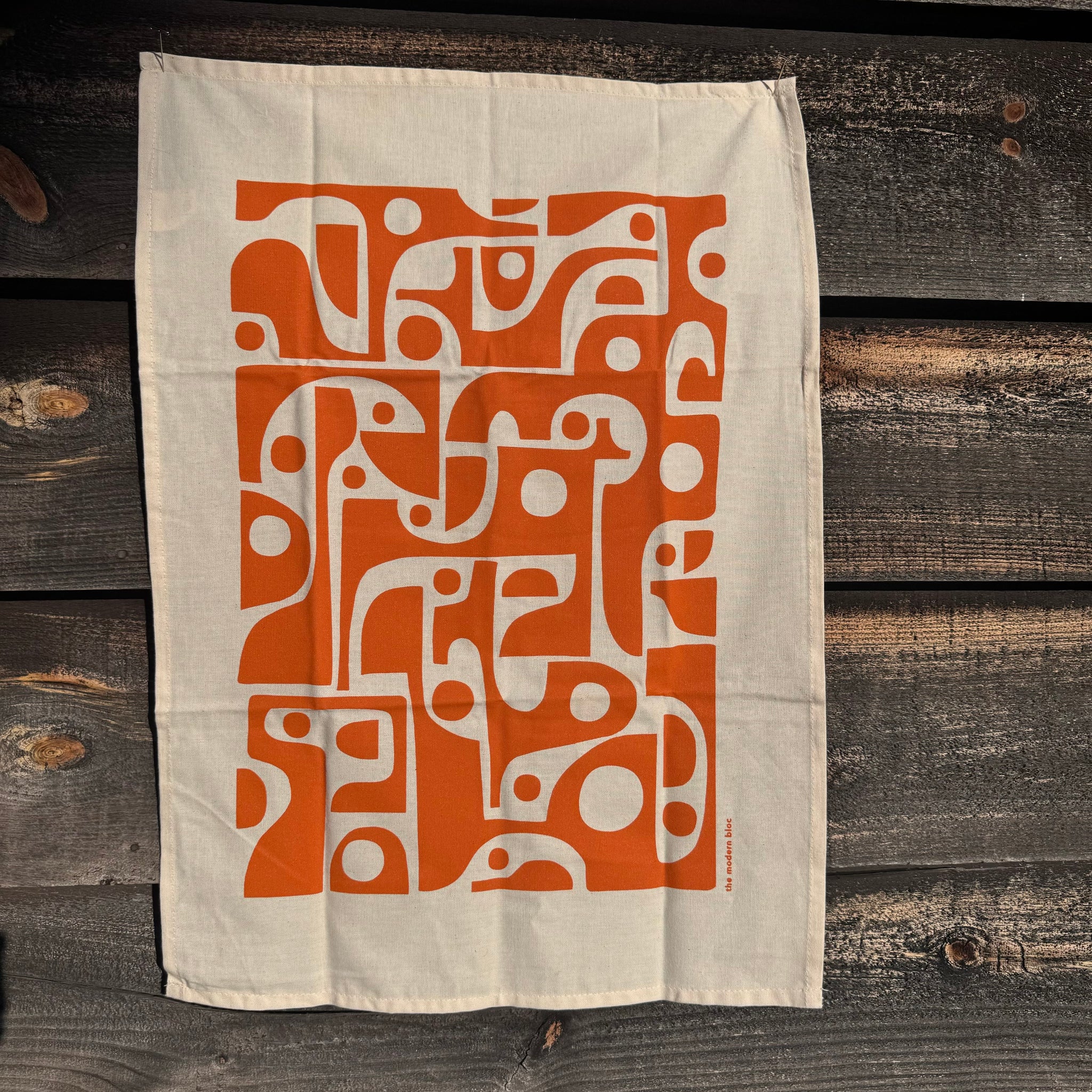 Printed Modern Bloc Tea Towels