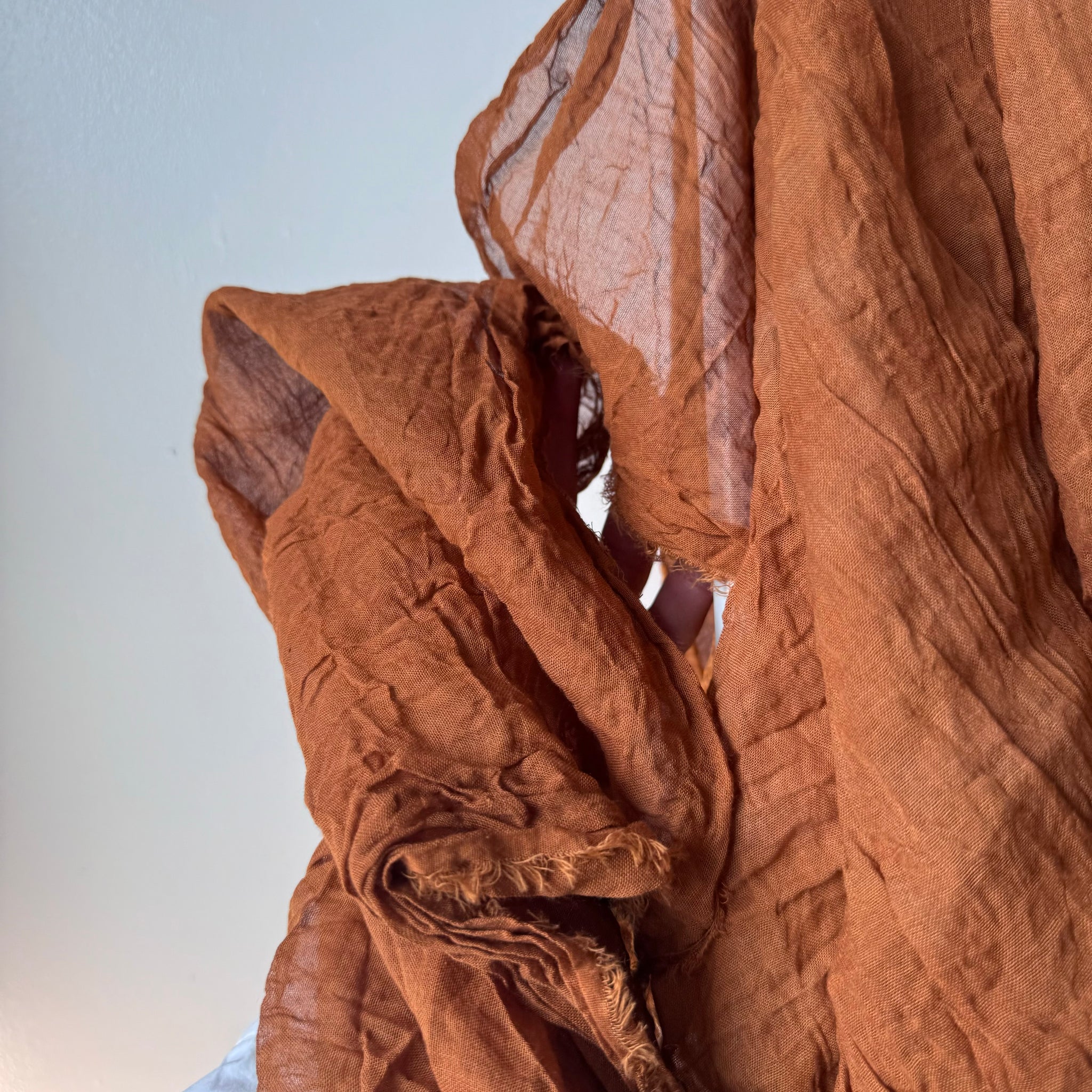 Organic Cotton Scarf in Bourbon by Scarfshop