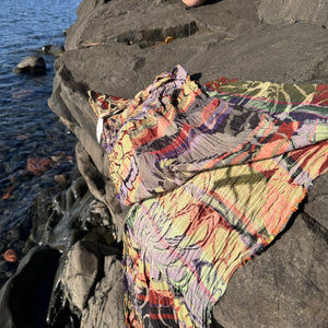 Ingrid Jacquard Scarf in Automne by Letol