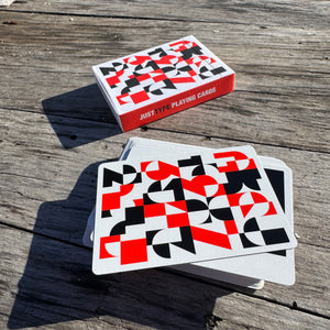 Just Type Playing Cards by The Art of Play