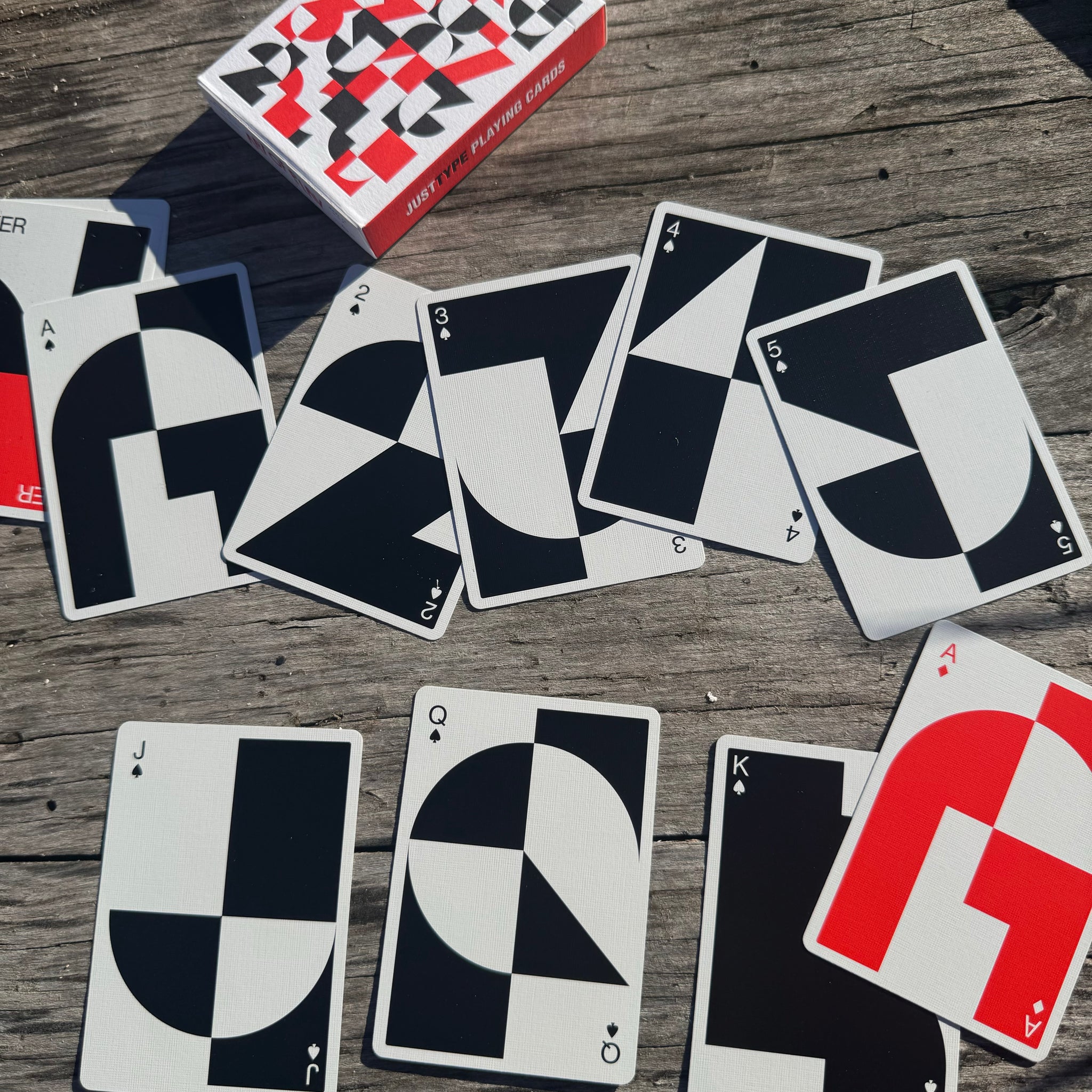 Just Type Playing Cards by The Art of Play