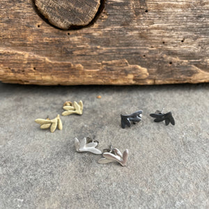 Little Wings Post Earrings by Blackwing Metals