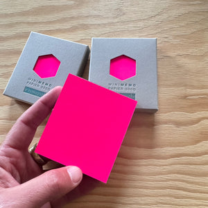 Mini Memo in Fluorescent Pink by Le Typographe