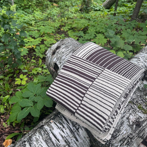 Planescape Blanket in Flax/Coffee by Jill Malek