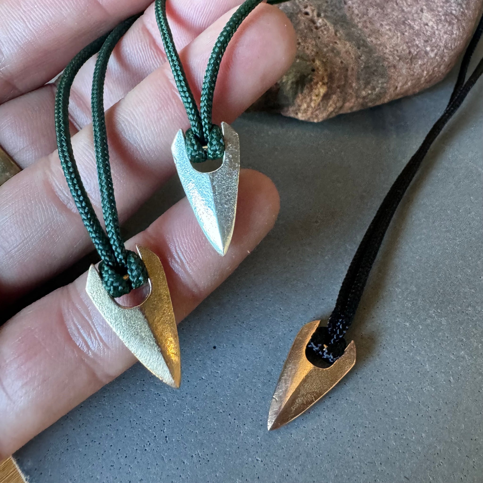 Pointed Pendant Necklace by Bryan Hansen Metals