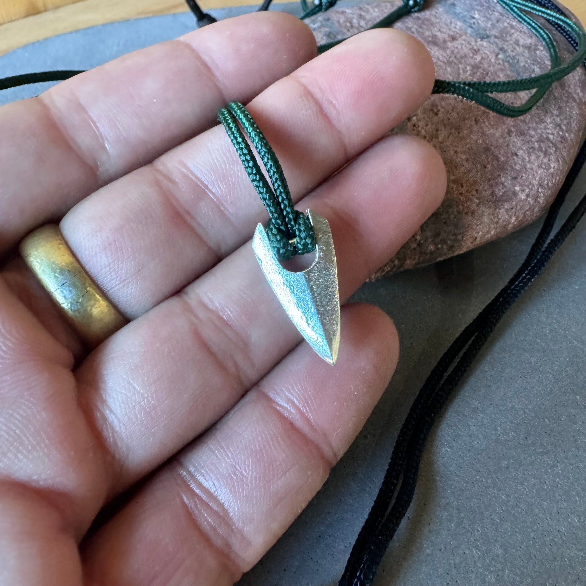 Pointed Pendant Necklace by Bryan Hansen Metals