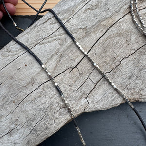 Pyrite and Silver Necklace by Mathias Chaize