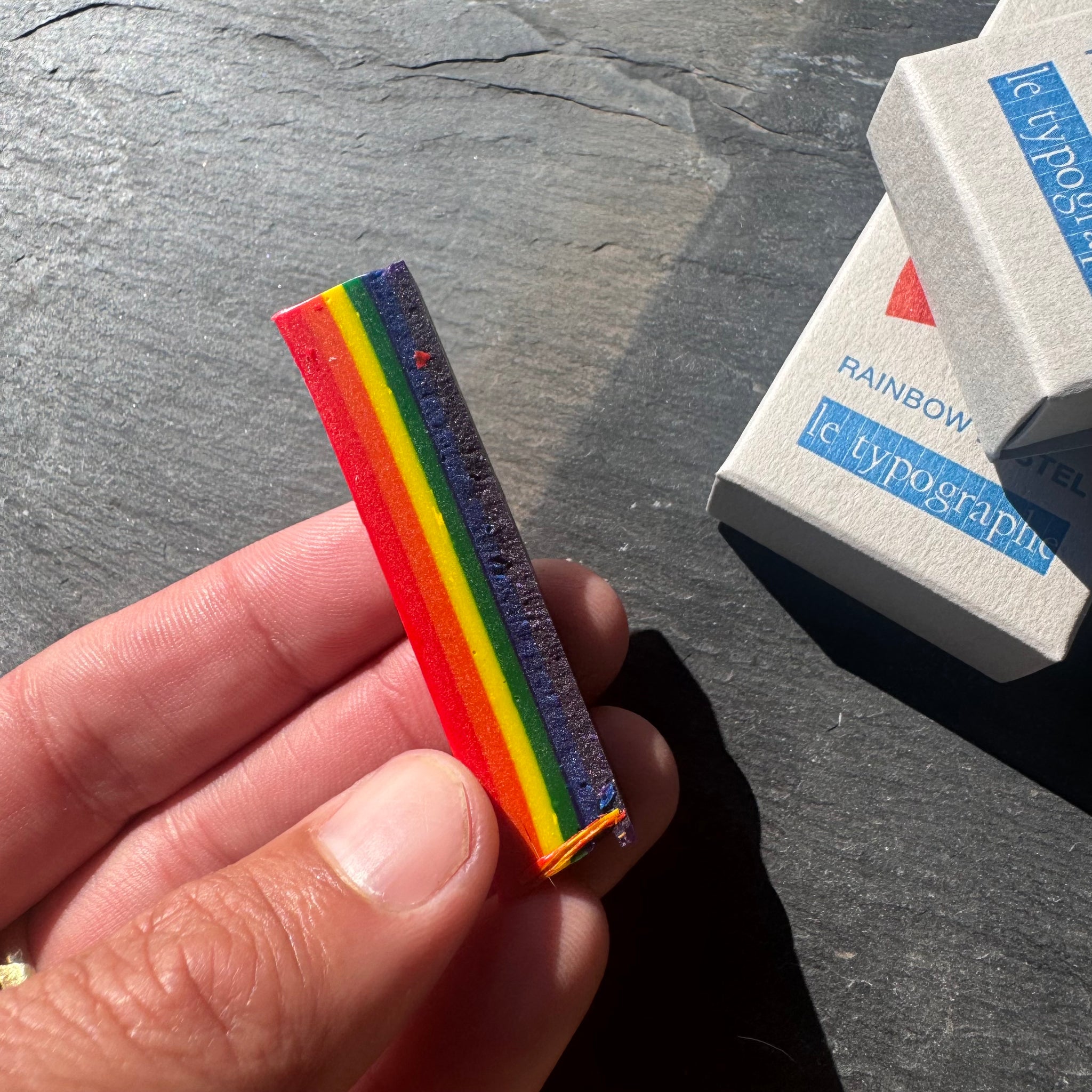 Rainbow Crayon by Le Typographe