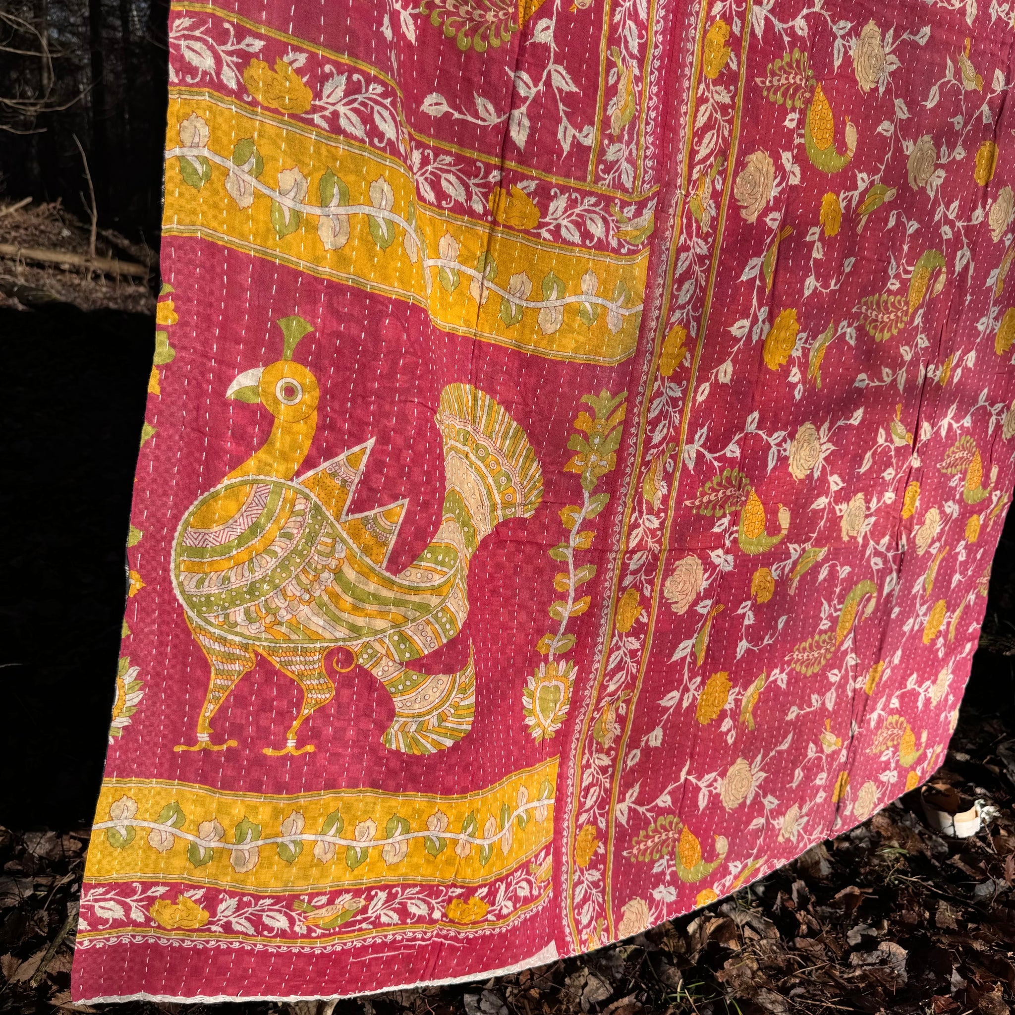 Recycled Sari Kantha Blanket 22