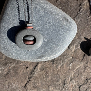 Rock in Rock Duo Necklace by Lakestone Jewelry