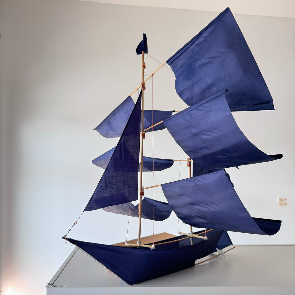 Sailing Ship Kite in Indigo by Haptic Lab