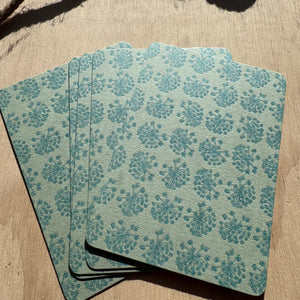 Set of 5 Fennel Pattern Postcards by Le Typographe