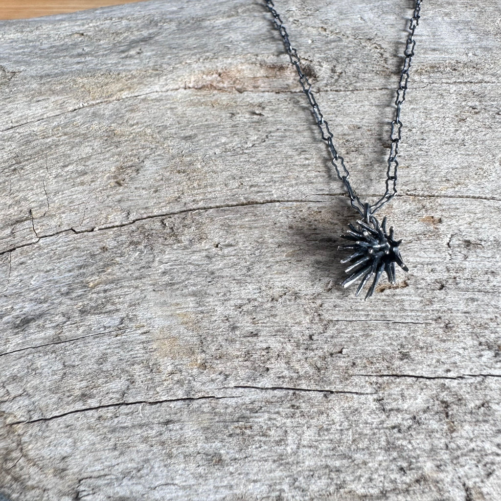 Single Thistle Necklace by Blackwing Metals