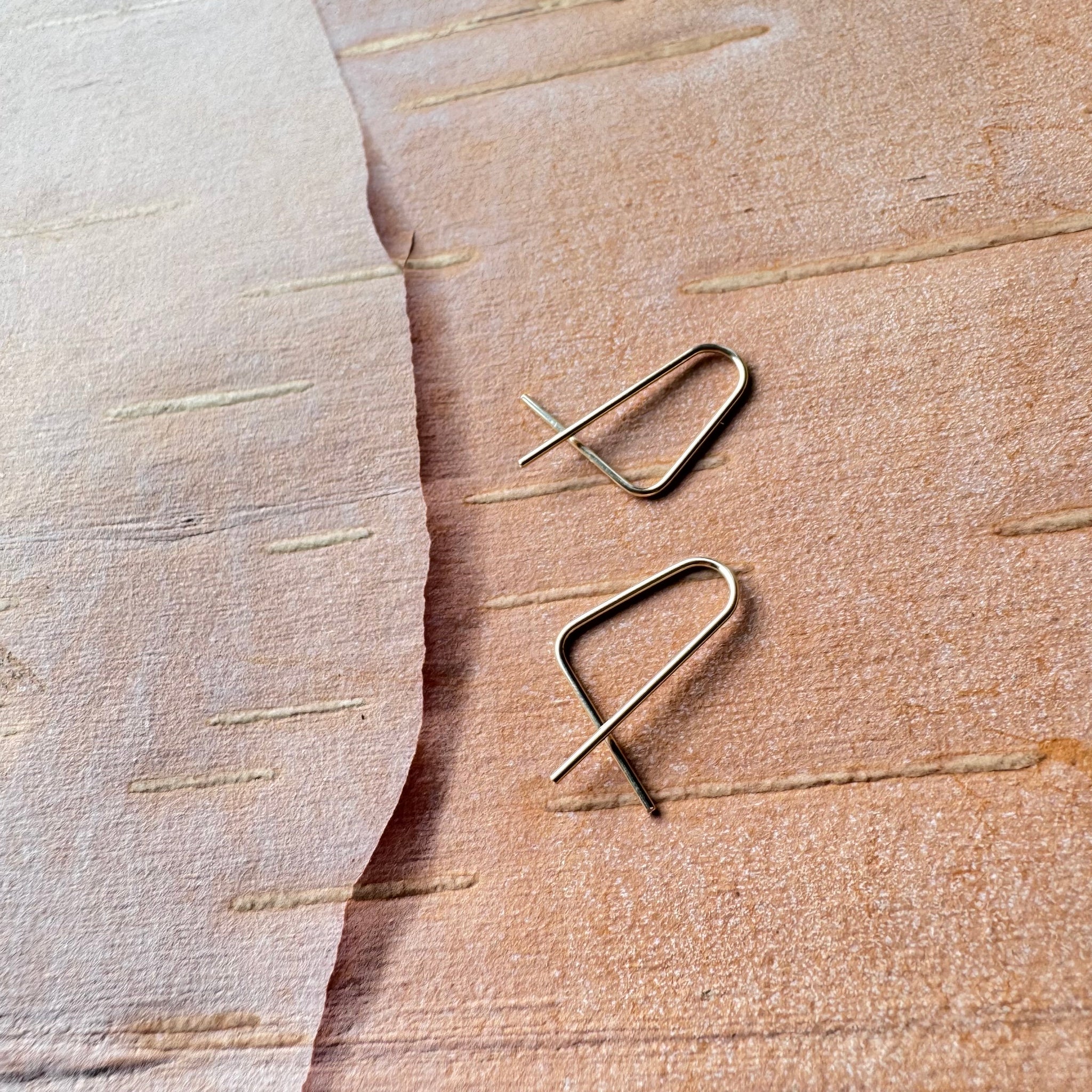 Soft Angle 14 Goldfill Earrings by 8.6.4 Design