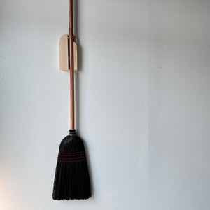 Solid Maple Broom Holder by Millstream Home