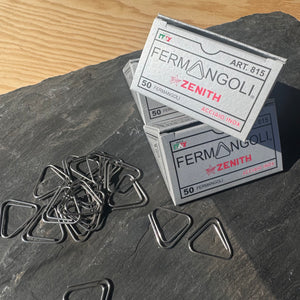 Stainless Steel Corner Paper Clips by Fermangoli