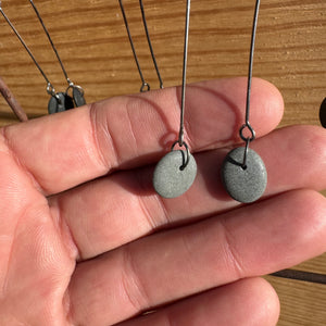 Stick Drop Stone Earrings by Lakestone Jewelry