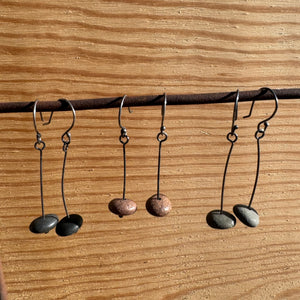 Stick Stone Bead Earrings by Lakestone Jewelry