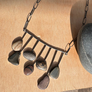 Sticks and Stones Necklace by Lakestone Jewelry