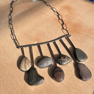 Sticks and Stones Necklace by Lakestone Jewelry