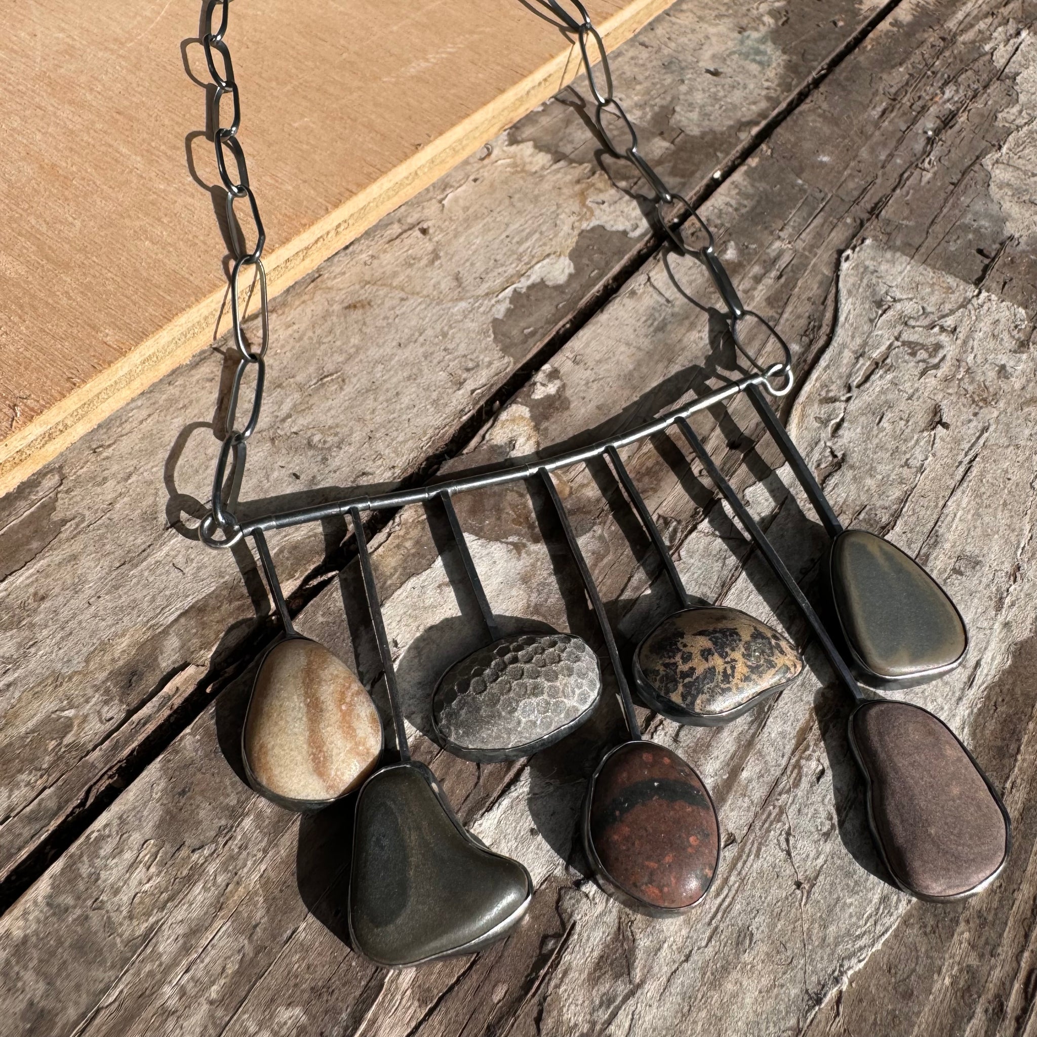 Sticks and Stones Necklace by Lakestone Jewelry