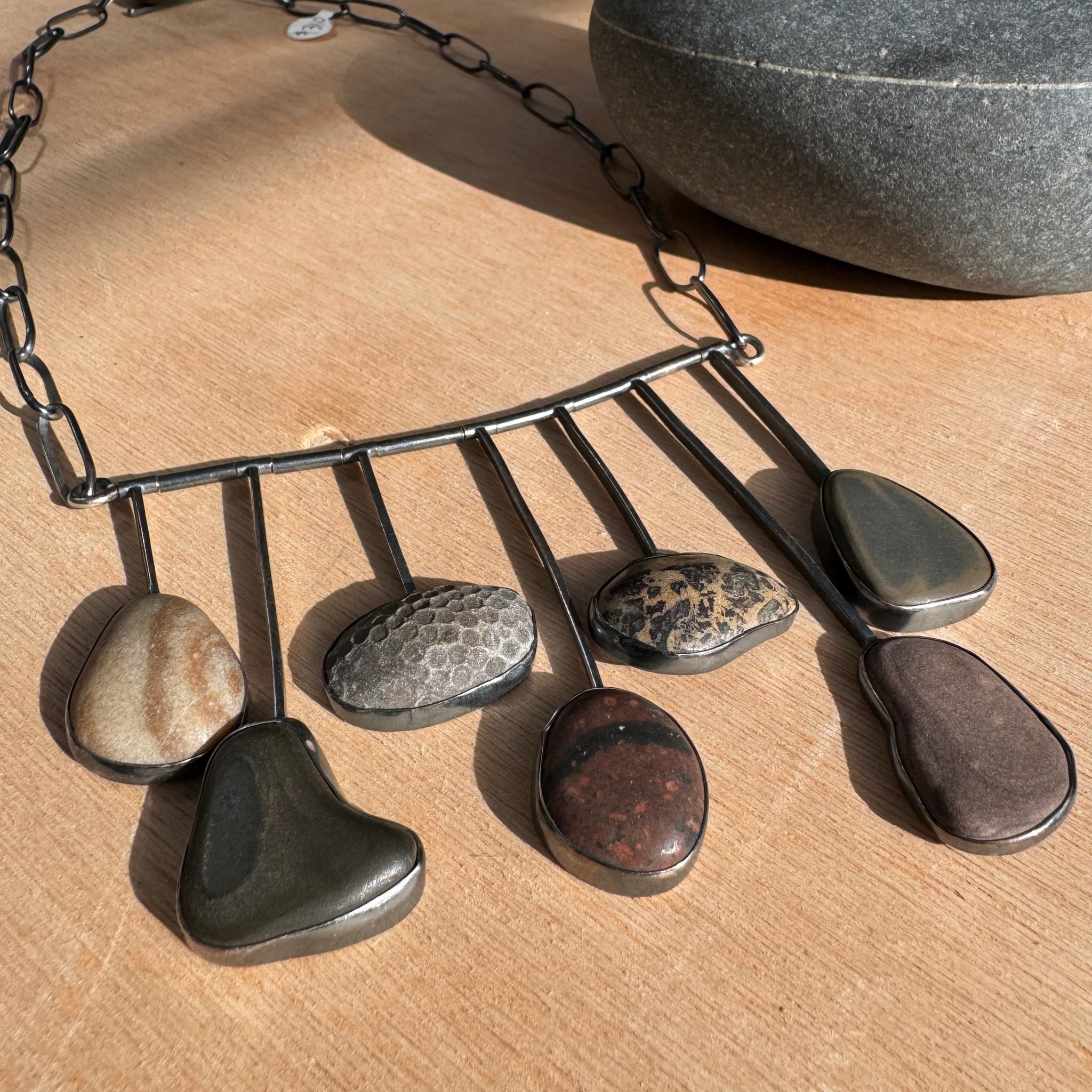 Sticks and Stones Necklace by Lakestone Jewelry