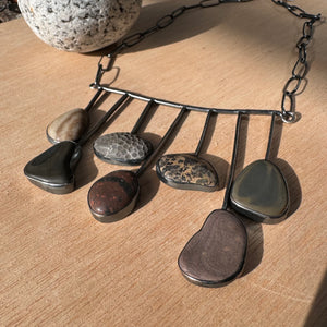 Sticks and Stones Necklace by Lakestone Jewelry